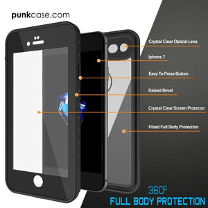 iPhone SE (4.7") Waterproof Case, Punkcase [Clear] [StudStar Series] [Slim Fit] [IP68 Certified][Dirtproof] [Snowproof] (Color in image: pink)
