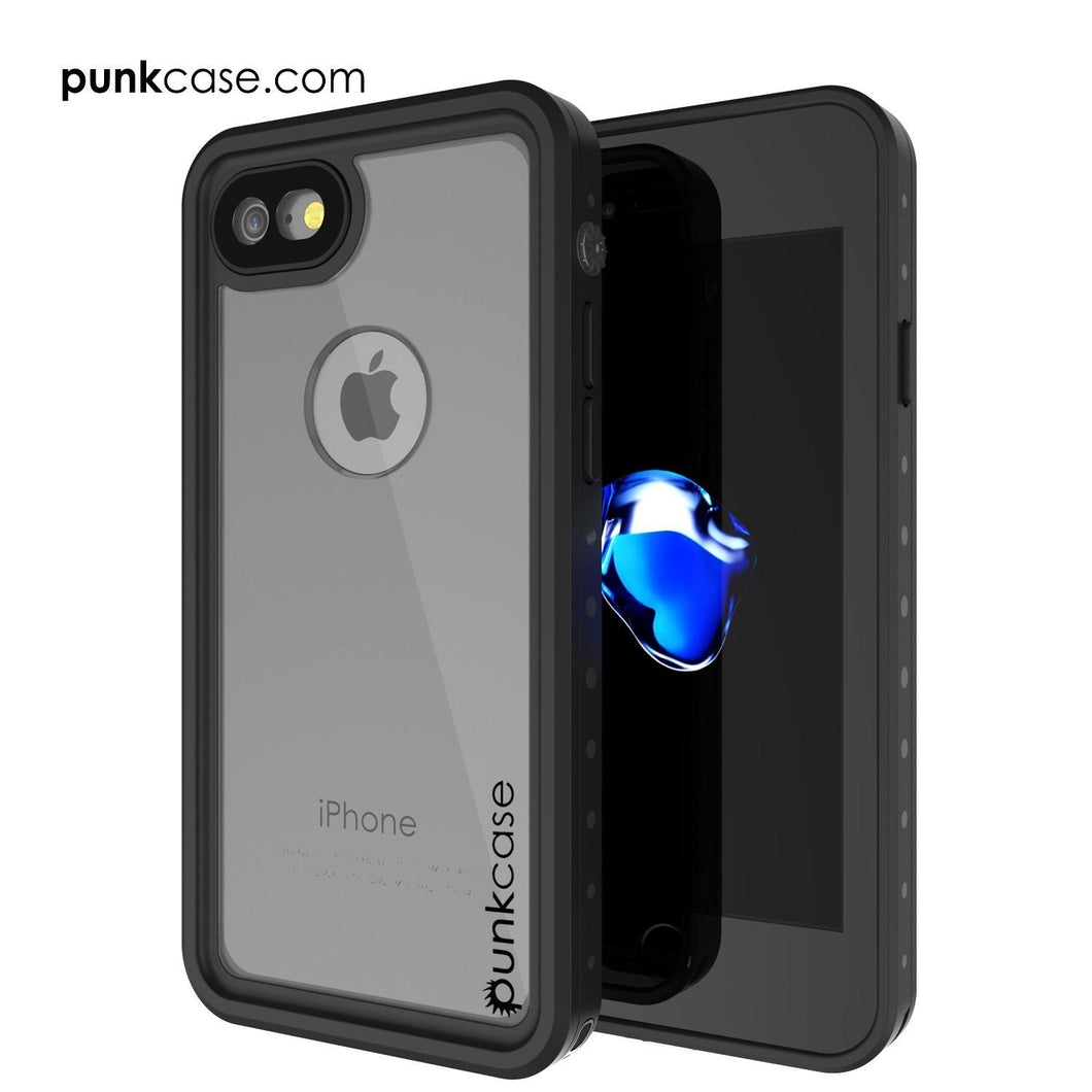 iPhone 8 Waterproof Case, Punkcase [Clear] [StudStar Series] [Slim Fit] [IP68 Certified][Dirtproof] [Snowproof] (Color in image: Clear)