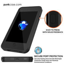 Charger l&#39;image dans la galerie, iPhone SE (4.7&quot;) Waterproof Case, Punkcase [Clear] [StudStar Series] [Slim Fit] [IP68 Certified][Dirtproof] [Snowproof] (Color in image: black)
