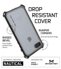 Load image into Gallery viewer, iPhone 7 Case, Ghostek Nautical Series  for iPhone 7 Case | BLACK (Color in image: Red)
