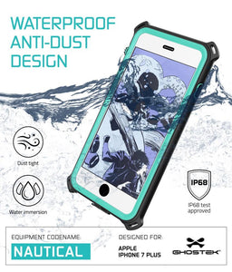 iPhone 7+ Plus case, Ghostek®  Nautical Series  for  iPhone 7+ Plus Rugged Heavy Duty Case |  Teal 
