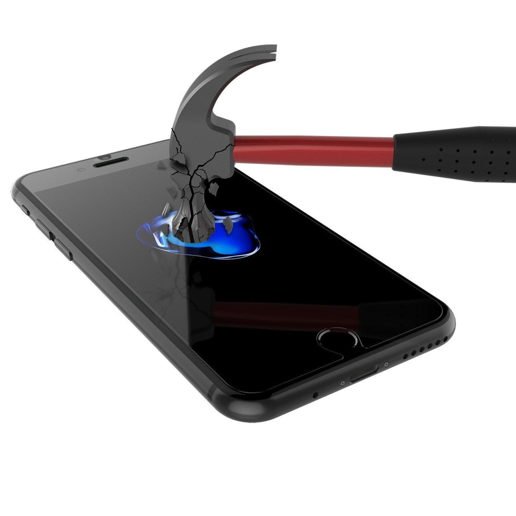 iPhone 8 Punkcase Glass SHIELD Tempered Glass Screen Protector 0.33mm Thick 9H Glass (Color in image: clear)