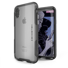 Load image into Gallery viewer, iPhone X Clear Case, Ghostek Cloak 3 Series Military Grade Standard Drop Tested | Slim &amp; Lightweight | Black (Color in image: Black)
