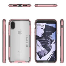 Load image into Gallery viewer, iPhone X Girly Case, Ghostek Cloak3 Slim Cute Luxury Thin Soft Cover | Wireless Charging Ready | Pink (Color in image: Teal)
