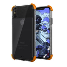 Load image into Gallery viewer, iPhone X Crystal Clear Case, Ghostek Covert2 Soft Skin Cover with Silicone Gel Corners | Enhanced State of the Art Fabrication | Face ID Compatible &amp; Supports Wireless Charging | Orange (Color in image: Orange)
