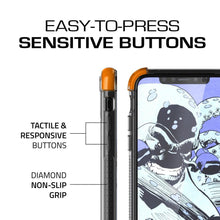 Load image into Gallery viewer, iPhone X Crystal Clear Case, Ghostek Covert2 Soft Skin Cover with Silicone Gel Corners | Enhanced State of the Art Fabrication | Face ID Compatible &amp; Supports Wireless Charging | Orange (Color in image: Teal)
