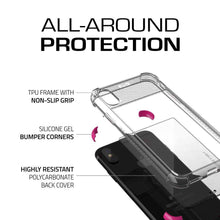 Load image into Gallery viewer, Apple iPhone X Case, Ghostek Covert 2 Series Stylish Durable with Diamond Grip | Shock Reduction with Silicone Gel Corners | Pink (Color in image: White)
