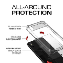 Load image into Gallery viewer, iPhone X Case, Military Grade Standard Drop Tested &amp; Supports Wireless Charging | Ghostek Covert 2 Series – Perfect Ultra Slim Protection | Red (Color in image: Black)
