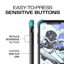 Load image into Gallery viewer, Ghostek Ultra Slim iPhone X Case with Shock Absorption &amp; Supports Wireless Charging | Covert 2 Series Enhanced Unique Diamond Grip | Teal (Color in image: Orange)
