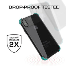 Load image into Gallery viewer, Ghostek Ultra Slim iPhone X Case with Shock Absorption &amp; Supports Wireless Charging | Covert 2 Series Enhanced Unique Diamond Grip | Teal (Color in image: Red)
