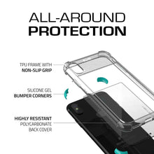 Load image into Gallery viewer, Ghostek Ultra Slim iPhone X Case with Shock Absorption &amp; Supports Wireless Charging | Covert 2 Series Enhanced Unique Diamond Grip | Teal (Color in image: Black)
