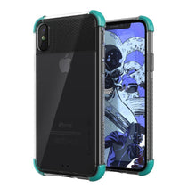 Load image into Gallery viewer, Ghostek Ultra Slim iPhone X Case with Shock Absorption &amp; Supports Wireless Charging | Covert 2 Series Enhanced Unique Diamond Grip | Teal (Color in image: Teal)
