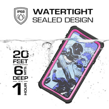 Load image into Gallery viewer, Ghostek Nautical Ultra Slim iPhone X Waterproof Case Fully Sealed Drop Resistant | Swimming Fishing Boating Snorkeling Jet Skiing Sailing Canoeing Kayaking Surfing Scuba Diving | Pink 
