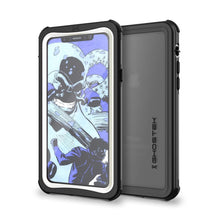 Load image into Gallery viewer, iPhone X Waterproof Case, Ghostek Nautical Series Full Body Shockproof Armor Design | Dustproof Snowproof Dirtproof Underwater Swimming Diving Floating Slim Fit Supports Wireless Charging | White (Color in image: White)
