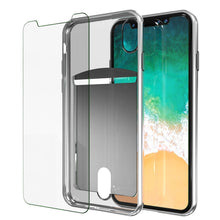 Charger l&#39;image dans la galerie, iPhone X Case, PUNKcase [LUCID Series] Slim Fit Protective Dual Layer Armor Cover W/ Scratch Resistant PUNKSHIELD Screen Protector [SILVER] (Color in image: Gold)
