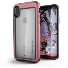 Charger l'image dans la galerie, iPhone X Case, Ghostek [Atomic Slim Series] Ultimate Drop Protection Clear Back | Modern Contemporary Design | Pink (Color in image: Pink)
