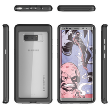 Charger l&#39;image dans la galerie, Galaxy Note 8, Ghostek Atomic Slim Galaxy Note 8 Case Shockproof Impact Hybrid Modern Design  | Black (Color in image: Gold)
