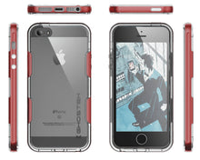 Load image into Gallery viewer, iPhone SE/5S/5 Case Ghostek® Cloak Red Slim | Tempered Glass | Lifetime Warranty Exchange (Color in image: silver)
