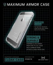 Load image into Gallery viewer, iPhone SE/5S/5 Case Ghostek® Cloak Silver Slim | Tempered Glass | Lifetime Warranty Exchange (Color in image: space grey)
