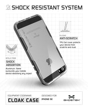 Load image into Gallery viewer, iPhone SE/5S/5 Case Ghostek® Cloak Space Grey Series | Tempered Glass | Lifetime Warranty Exchange (Color in image: red)
