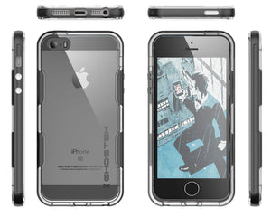 iPhone SE/5S/5 Case Ghostek® Cloak Space Grey Series | Tempered Glass | Lifetime Warranty Exchange (Color in image: silver)