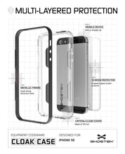Load image into Gallery viewer, iPhone SE/5S/5 Case Ghostek® Cloak Space Grey Series | Tempered Glass | Lifetime Warranty Exchange (Color in image: pink)
