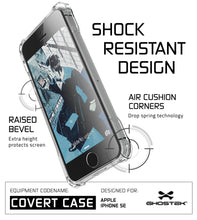 Load image into Gallery viewer, iPhone SE Case, Ghostek® Covert Clear, Premium Impact Protective Armor | Lifetime Warranty Exchange (Color in image: red)
