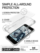 Load image into Gallery viewer, iPhone SE Case, Ghostek® Covert Clear, Premium Impact Protective Armor | Lifetime Warranty Exchange (Color in image: pink)
