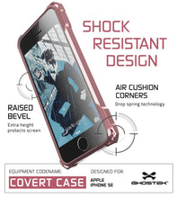 Load image into Gallery viewer, iPhone SE Case, Ghostek® Covert Pink, Premium Impact Protective Armor | Lifetime Warranty Exchange (Color in image: space grey)

