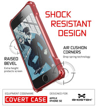 Load image into Gallery viewer, iPhone SE Case, Ghostek® Covert Red, Premium Impact Protective Armor | Lifetime Warranty Exchange (Color in image: gold)
