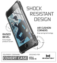 Load image into Gallery viewer, iPhone SE Case, Ghostek® Covert Space Grey, Premium Impact Protective | Lifetime Warranty Exchange (Color in image: red)
