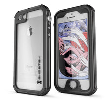 Charger l&#39;image dans la galerie, iPhone SE/5S/5 Waterproof Case, Ghostek® Atomic 3.0 Black Series | Underwater | Touch-ID (Color in image: Black)
