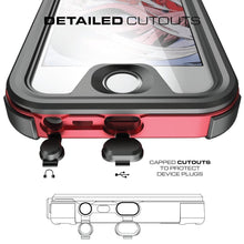Charger l&#39;image dans la galerie, iPhone SE/5S/5 Waterproof Case, Ghostek® Atomic 3.0 Red Series | Underwater | Touch-ID (Color in image: Gold)
