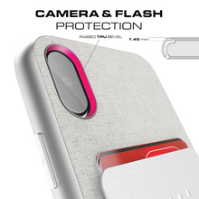 Load image into Gallery viewer, iPhone X Case, Ghostek Exec 2 Series for iPhone X / iPhone Pro Protective Wallet Case [Silver] 
