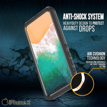 Load image into Gallery viewer, iPhone X Case, PUNKCase [CRYSTAL SERIES] Cover W/ Attached Screen Protector [BLACK] (Color in image: Light Green)
