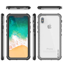 Load image into Gallery viewer, iPhone X Case, PUNKCase [CRYSTAL SERIES] Cover W/ Attached Screen Protector [BLACK] (Color in image: Pink)
