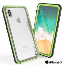 Load image into Gallery viewer, iPhone X Case, PUNKCase [CRYSTAL SERIES] Protective IP68 Certified Cover W/ Attached Screen Protector [LIGHT GREEN] (Color in image: Pink)
