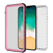 Load image into Gallery viewer, iPhone X Case, PUNKCase [CRYSTAL SERIES] Protective IP68 Certified Cover W/ Attached Screen Protector [PINK] (Color in image: Light Green)
