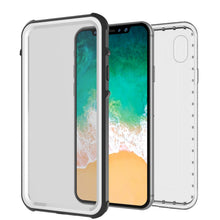 Load image into Gallery viewer, iPhone X Case, PUNKCase [CRYSTAL SERIES] Cover W/ Attached Screen Protector [WHITE] (Color in image: Teal)
