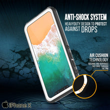Load image into Gallery viewer, iPhone X Case, PUNKCase [CRYSTAL SERIES] Cover W/ Attached Screen Protector [WHITE] (Color in image: Light Green)
