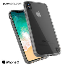 Load image into Gallery viewer, iPhone X Case, PUNKcase [LUCID 2.0 Series] [Slim Fit] Armor Cover W/Integrated Anti-Shock System &amp; Tempered Glass PUNKSHIELD Screen Protector [Clear] (Color in image: Teal)
