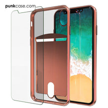 Load image into Gallery viewer, iPhone X Case, PUNKcase [LUCID Series] Slim Fit Protective Dual Layer Armor Cover W/ Scratch Resistant PUNKSHIELD Screen Protector [Rose Pink] (Color in image: Gold)
