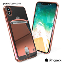 Load image into Gallery viewer, iPhone X Case, PUNKcase [LUCID Series] Slim Fit Protective Dual Layer Armor Cover W/ Scratch Resistant PUNKSHIELD Screen Protector [Rose Pink] 
