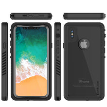 Load image into Gallery viewer, iPhone X Case, Punkcase [Extreme Series] [Slim Fit] [IP68 Certified] [Shockproof] [Snowproof] [Dirproof] Armor Cover W/ Built In Screen Protector for Apple iPhone 10 [BLACK] (Color in image: Light Blue)
