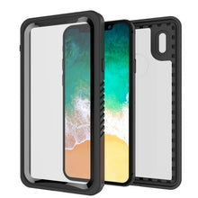Load image into Gallery viewer, iPhone X Case, Punkcase [Extreme Series] [Slim Fit] [IP68 Certified] [Shockproof] [Snowproof] [Dirproof] Armor Cover W/ Built In Screen Protector for Apple iPhone 10 [BLACK] (Color in image: Pink)
