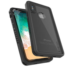 Charger l&#39;image dans la galerie, iPhone XS Max Waterproof Case, Punkcase [Extreme Series] Armor Cover W/ Built In Screen Protector [Black] (Color in image: Light Green)
