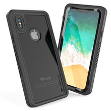 Load image into Gallery viewer, iPhone X Case, Punkcase [Extreme Series] [Slim Fit] [IP68 Certified] [Shockproof] [Snowproof] [Dirproof] Armor Cover W/ Built In Screen Protector for Apple iPhone 10 [BLACK] (Color in image: Red)
