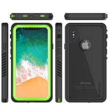 Load image into Gallery viewer, iPhone X Case, Punkcase [Extreme Series] [Slim Fit] [IP68 Certified] [Shockproof] [Snowproof] [Dirproof] Armor Cover W/ Built In Screen Protector for Apple iPhone 10 [LIGHT GREEN] (Color in image: Pink)
