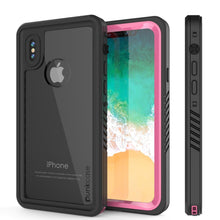 Charger l&#39;image dans la galerie, iPhone XS Max Waterproof Case, Punkcase [Extreme Series] Armor Cover W/ Built In Screen Protector [Pink] (Color in image: Pink)
