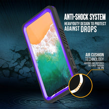 Charger l&#39;image dans la galerie, iPhone XS Max Waterproof Case, Punkcase [Extreme Series] Armor Cover W/ Built In Screen Protector [Purple] (Color in image: Light Blue)
